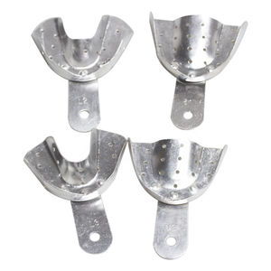 Bandejas dentales Bandejas de impresión de acero inoxidable Bandeja de dientes dentales Proveedor de instrumentos quirúrgicos de acabado polaco de Pakistán - Product Image 3