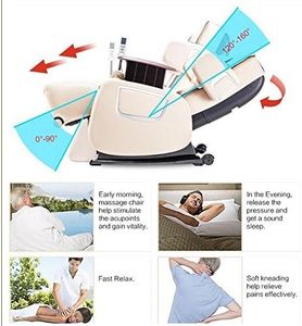 Fauteuil de massage offrant un confort ultime et un soulagement du stress à la maison ou au bureau, conçu avec plusieurs techniques de massage - Product Image 6