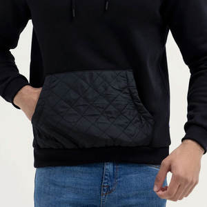 Sweat à capuche thermique épais en spandex/coton pour hommes d'hiver 2025 avec conception de poche coupe régulière - Product Image 5