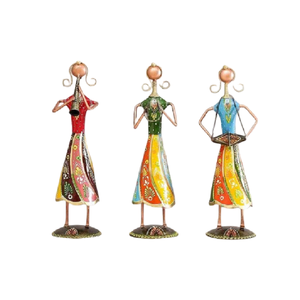 Escultura Metálica Moderna de Bailarina para Decoración del Hogar en Diwali - Arte Hecho a Mano Ecológico de la Más Alta Calidad - Product Image 5