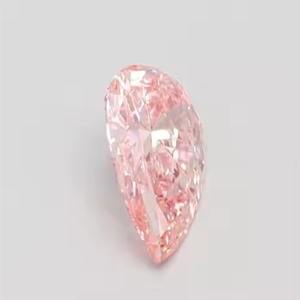 Pink Lab Fancy Vivid Pink Cushion Lab Created Diamond Poire Ascher Cut Fancy Shape Loose Diamonds Catégorie - Product Image 3