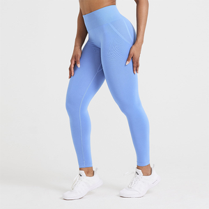 Mallas de Yoga de alta calidad, mallas de entrenamiento de cintura alta, pantalones Súper suaves, mallas elásticas para gimnasio y Fitness para mujer - Product Image 1