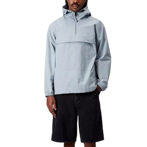 Conception personnalisée Usine OEM Coupe-vent respirant en nylon uni à quart de zip pour homme Ensembles pour homme Vente en gros Commande en gros Vêtements de sport d'été - Product Image 1