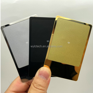 Tùy chỉnh vàng kim loại kinh doanh RFID/NFC thẻ với mã QR - Product Image 1