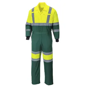 Wholesale Price Factory Supply Hi Vis Customize LOGO Men Construction Safety Work Wear Export From Bangladesh