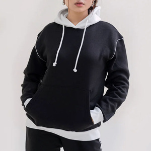 Ensemble survêtement femme deux pièces avec logo personnalisé, sweat-shirt et pantalon de jogging, 100% coton molletonné, streetwear, survêtement d'hiver - Product Image 6