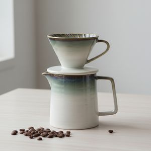 Juego de Cafetera y Gotero de Porcelana Duradera de Alta Calidad, Estilo Europeo, 3460808Asetl-0.4; 3460808Esetl-0.4; 3460808Hsetl-0.4 - Product Image 1