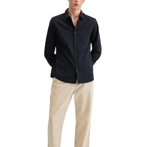 Camisa de vestir informal para hombre, camisa Formal de alta calidad, Color puro, 100% algodón, verano, 2022 - Product Image 2