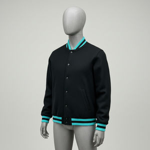 Chaqueta Universitaria de Béisbol para Hombre, Estilo Letterman Vintage, 100% Lana, con Logotipo Bordado Personalizado y Botones a Presión, Hecha a Medida al por Mayor - Product Image 5