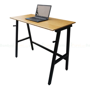StaBamboo BFSTB002 Adjustable 120x60cm Standing <b>Desk</b> with A-Frame Legs Assembly Required - Product Image 5
