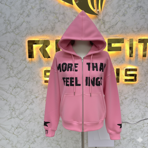 Sweat à capuche à fermeture éclair de bonne qualité fabriqué en usine à bas prix, imprimé en relief, fabriqué en usine à bas prix, sweat à capuche pour hommes, sweat à capuche pour hommes - Product Image 3