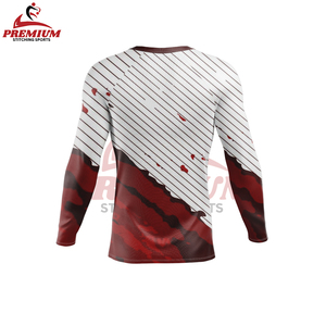 New Rash Guard Men Sublimation <b>Printed</b> Spandex Gym <b>Surfing</b> Diving Compression Shirts Wholesale with Good Quality and Design - Product Image 2