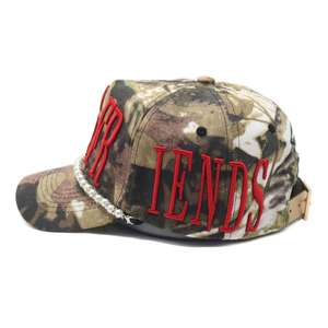 High Quality Design Your Own logo Leather Strap 5 Panel Curved Brim <b>Camo</b> Baseball <b>Cap</b> - Product Image 4