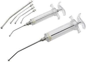 Juego de Jeringas de Irrigación Dental Profesional de Plexiglás y Acero Inoxidable con Múltiples Puntas de Cánula Curva para Medicina de Precisión - Product Image 4