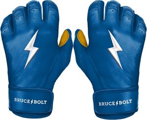 Professional Bruce <b>Bolt</b> Quality Made Baseball Batting Gloves Premium Split Leather Anti-slip Custom Logo Design Ambidextrous - Product Image 4