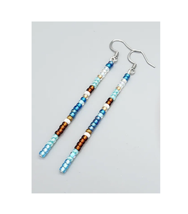 Boucles d'oreilles pendantes en perles de résine longues et légères bijoux Boucles d'oreilles de personnalité charmante excellente qualité à vendre - Product Image 2