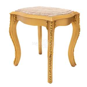 ชุดโต๊ะบริการแบบซ้อนกันลายหินอ่อนสุดหรูหรา พร้อมกรอบทองแกะสลักด้วยมือ เพื่อการตกแต่งภายในบ้านอย่างสง่างาม - Product Image 6