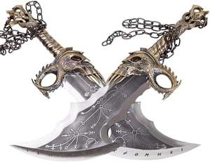 God of Wars Lames du Chaos Métal, God of Wars, GOW Lames du Chaos Épée Lames Jumelles Épée, Kraatos Métal Cosplay Arme Accessoire - Product Image 5