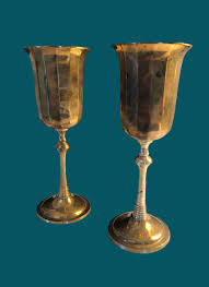 Vintage Engraved Brass <b>Wine</b> <b>Goblet</b> Handmade Chalice Metal Cup Antique Drinking Glass Barware Wedding Gift Elegant Tableware - Product Image 5