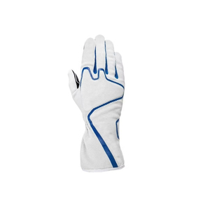 Gants de course blancs et bleus à doigts entiers, respirants et légers pour la conduite et les activités de plein air - Product Image 3