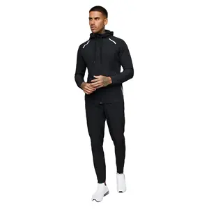 Tight Fitness Sport Wear 95% Polyester 5% Elastane Jogging Sweatsuit Muscle Fit Poly Tracksuit for Men