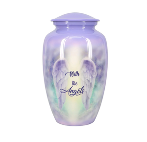 Urne funéraire en laiton de meilleure qualité, conception d'ailes d'ange en métal massif, approvisionnement direct en gros pour l'enterrement des cendres d'animaux de compagnie. - Product Image 2