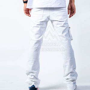 Nuevo estilo de uso al aire libre Pantalones de hombre Pantalones apilados lavados Pantalones de hombre de color sólido de la mejor calidad Pantalones apilados lavados para hombres - Product Image 3