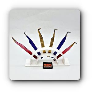 Customize Beauty Tool Eyelash Tweezer Stand Multifunctional Reusable Acrylic Tweezers <b>Shelf</b> Holder Eyelash Tweezer Storage <b>Box</b> - Product Image 4
