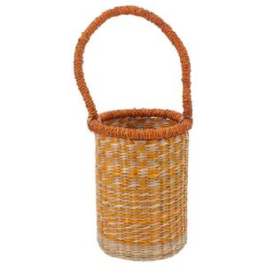 Porte-bouteilles en herbe de mer naturelle, couleur chaude, écologique, panier de rangement fait à la main, design durable pour la vente en gros en grande quantité - Product Image 1