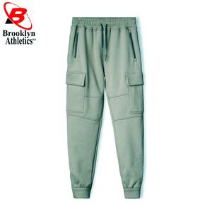 Pantalon décontracté à carreaux tissés à taille élastique pour homme en 100% coton - Product Image 4