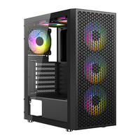 Power Desktop S-08L39V2 Gaming Computer PC Case Motherboard Competitive Game Chassis for 240 Water-Cooler
