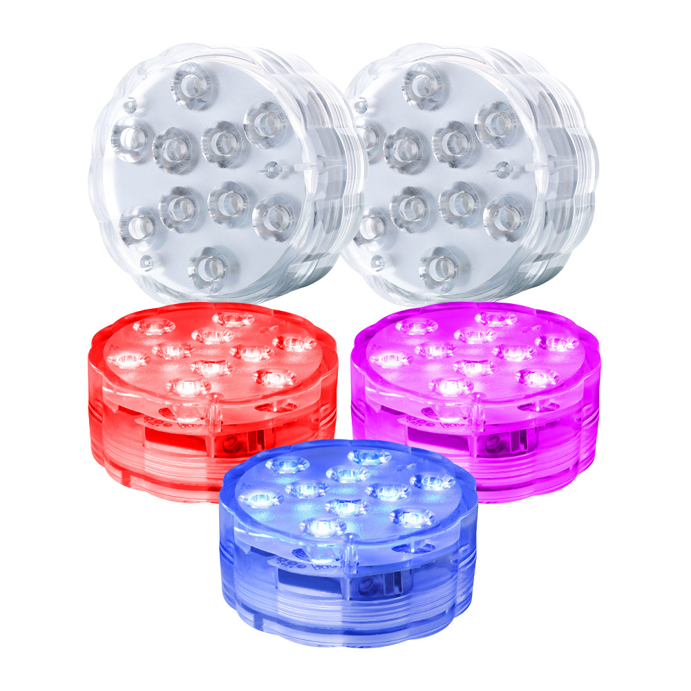 Home Waterproof LED Pool Lights IP68 Remote Controlled Color-Changing Underwater Submersible Lighting