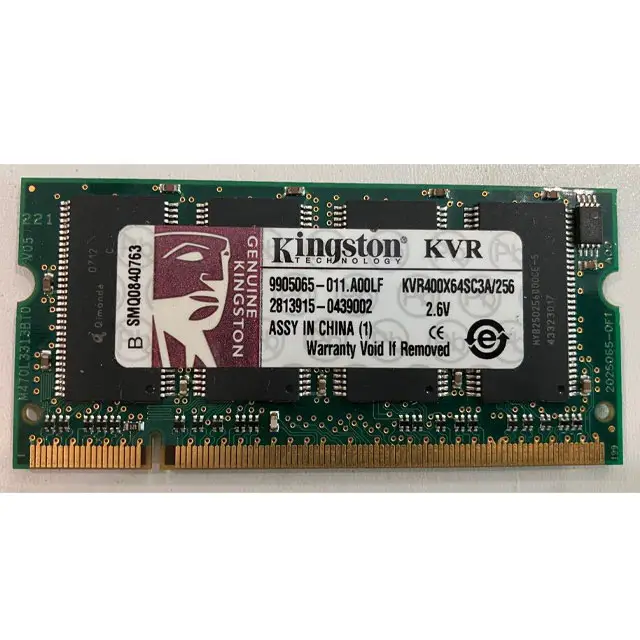 KVR400X64SC3A/256 256MB DDR-400MHz PC3200 non-ECC Unbuffered CL3 200-Pin SoDimm Memory Module