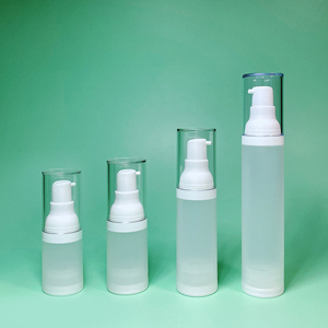 High Quality Travel Refillable Plastic Airless Bottles Empty Frosted Vacuum Cosmetic Pump Lotion Bottle