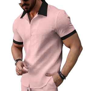 Polo pour hommes été nouveau Style plage chemise à manches courtes mode décontracté voyage en plein air confortable Cool revers hauts - Product Image 1