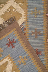 พรมปอกระเจา Kilim ถักด้วยมือพรมปอกระเจาขนาดใหญ่สำหรับตกแต่งบ้านพรมพื้นที่กลางแจ้ง - Product Image 5