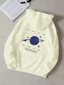 Sweat à capuche en molleton pour femmes adultes de conception à carreaux surdimensionnés de haute qualité - Product Image 2