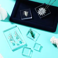 Blocs de timbres acryliques blocs d'affichage en acrylique blocs de cubes carrés clairs pour l'estampage photographie Scrapbooking accessoires de mariage artisanat