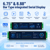 Module d'affichage série UART 6,75''/8,88'' |   Interface RS485 RS232 5V TTL |    Panneau HMI pour l'électronique industrielle et grand public