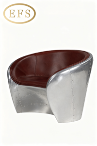 Fauteuil pivotant Chesterfield en cuir de baril - Cuir véritable de luxe, design vintage pour chambre à coucher, appartement, extérieur, hôtel - Product Image 3