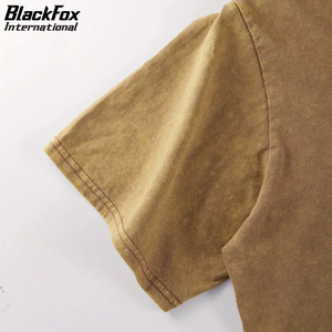 Women's Vintage Washed Short Sleeve T-Shirt Stylish Loose Fit Casual Wear with New Attitude Print <b>Patchwork</b> and Distressed <b>Top</b> - Product Image 5