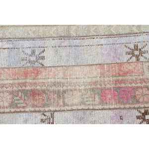 Alfombra Turca Vintage de 3.4x3.4 pies, Alfombra Redonda, Alfombra Amarilla Estilo Suroeste - Product Image 5