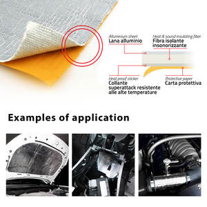 Foglio Isolante in Schiuma NBR con Rivestimento in Alluminio 100 X 70 CM Stile Industriale Spessore 2mm/3mm/50mm Ignifugo per Costruzioni - Product Image 3