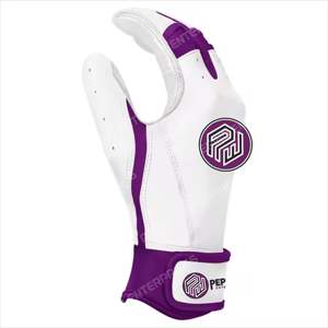 VENTE CHAUDE Gants de Frappeur Personnalisés Nouveau Design Digital Cabretta Cuir Fabriqué avec Logo EN CAOUTCHOUC GANTS de Frappeur de Baseball - Product Image 2