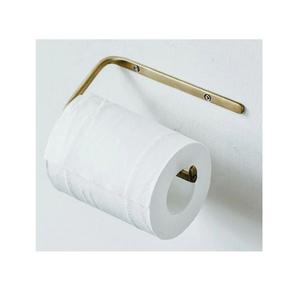 Soporte de papel higiénico de latón montado en la pared hecho a mano con níquel pulido utilizado para papel higiénico organizador de pared de baño - Product Image 5