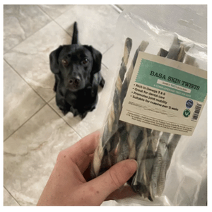 Anjing pencari kulit ikan sehat-1 kg-gandum alami Gratis Cod & Haddock kulit ikan kering untuk anjing-lemak RENDAH & kaya - Product Image 6