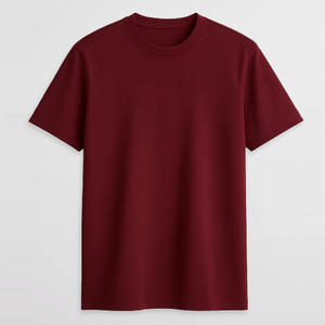 T-shirt en maille à manches courtes pour homme personnalisé 2026 Séchage rapide 200 GSM 100% coton avec motif - Product Image 5