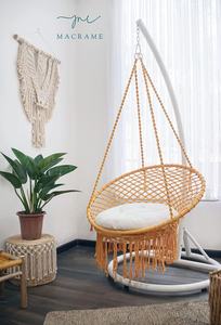 100% Cotton Handmade Macrame <b>Swing</b> Multi-Color Bohemian Style MOVABLE Rectangle Indoor/<b>Outdoor</b> Wall Decor Home Hanging Art - Product Image 2