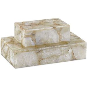 Coffrets cadeaux décoratifs faits à la main en résine et en os Boîtes à bibelots pour commode Décoration de salle de bain et de salon - Product Image 6