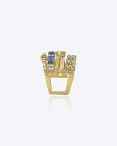 Anillo de Diamantes Polki de Oro de 9K Personalizado para Mujer, Joyería Fina, Anillo de Lujo Tradicional para Novia, Compromiso, Boda, Fiesta - Product Image 4
